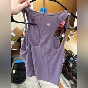 lululemon athletica Ribbed Lavender Racerback Tank
